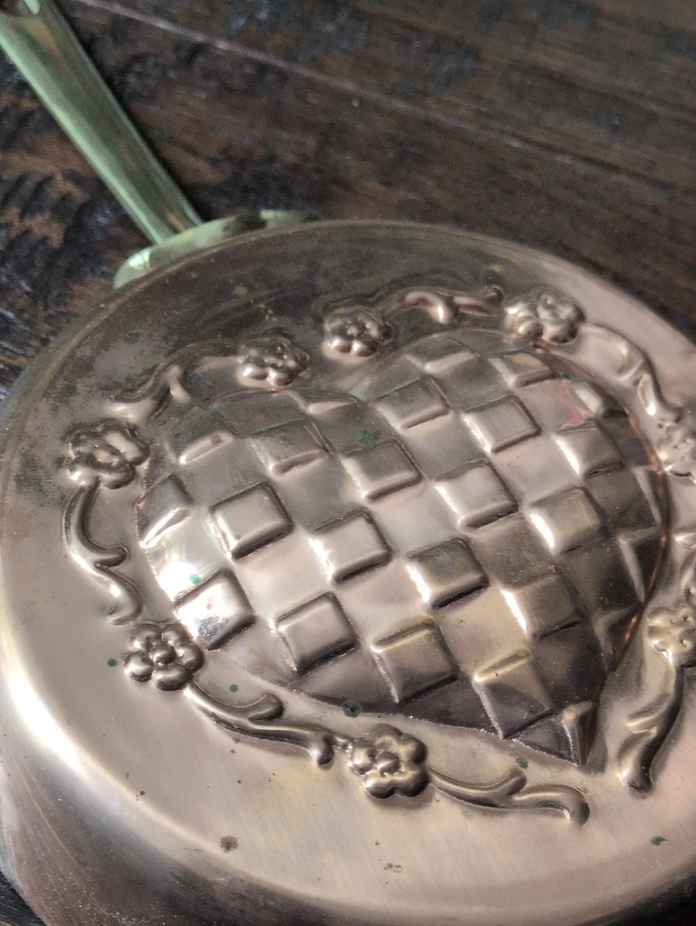 Vintage copper checkered